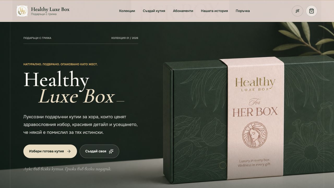 Healthy Luxe Box онлайн магазин screenshot
